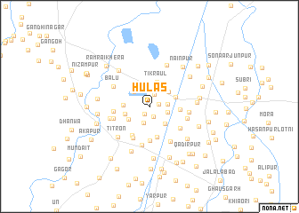 map of Hulās