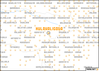 map of Hulawaligoda