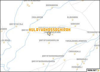 map of Ḩulaywah aş Şaghīrah