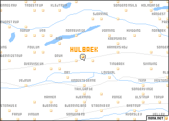 map of Hulbæk