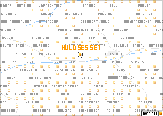 map of Huldsessen