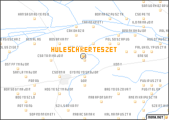 map of Hulesch-Kertészet