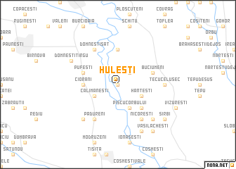 map of Huleşti