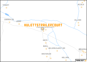 map of Huletts Trailer Court