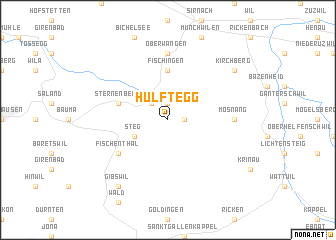 map of Hulftegg