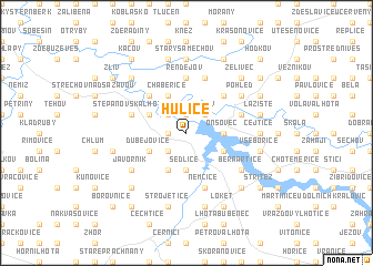 map of Hulice