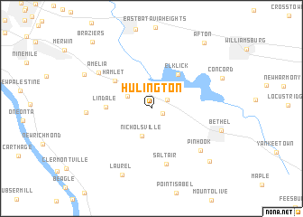 map of Hulington