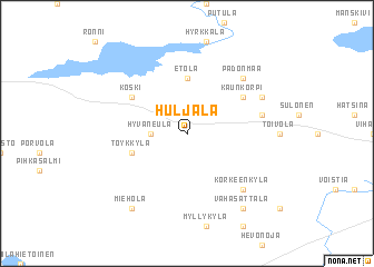 map of Huljala