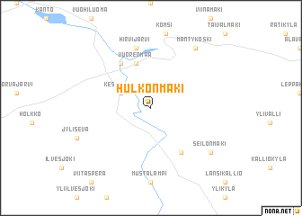 map of Hulkonmäki