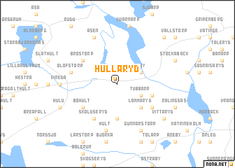 map of Hullaryd