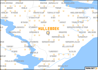 map of Hullebæk