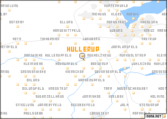 map of Hüllerup