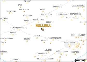 map of Hull Mill