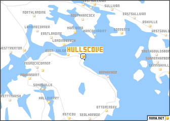 map of Hulls Cove