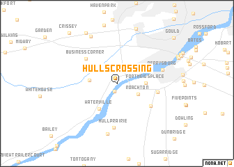 map of Hulls Crossing
