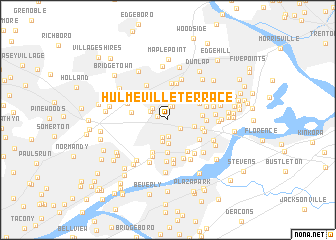 map of Hulmeville Terrace