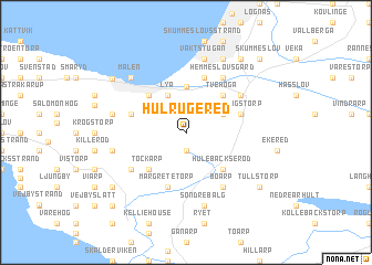 map of Hulrugered