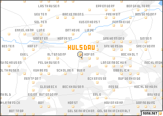 map of Hülsdau