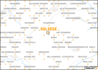 map of Hülsede