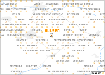 map of Hülsen