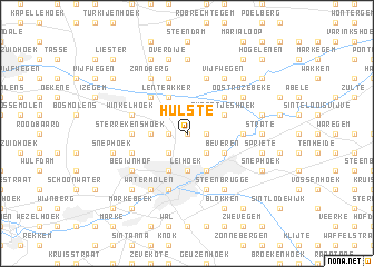 map of Hulste