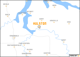 map of Hulston