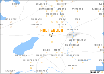 map of Hulteboda