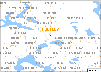 map of Hulteby