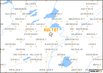 map of Hultet