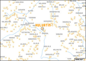 map of Huluatin