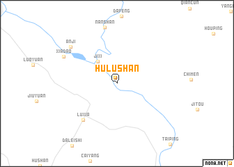 map of Hulushan