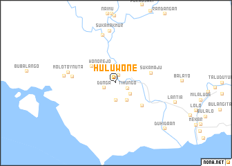 map of Huluwone