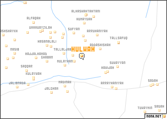 map of Ḩulwah