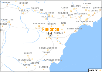 map of Humacao