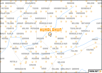 map of Humalahun