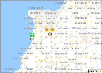 map of Ḩūmāl