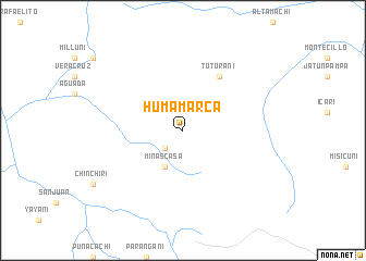 map of Humamarca