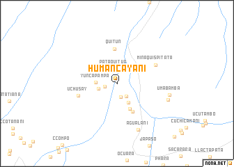 map of Human Cayani