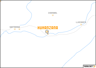 map of Humanzaña