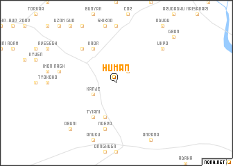 map of Human