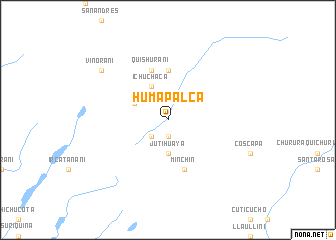 map of Humapalca