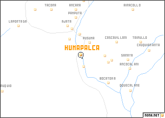 map of Humapalca