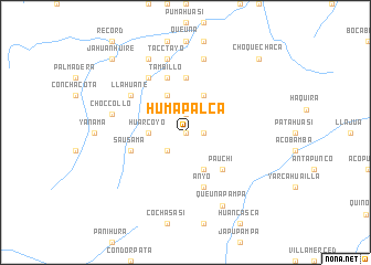 map of Humapalca