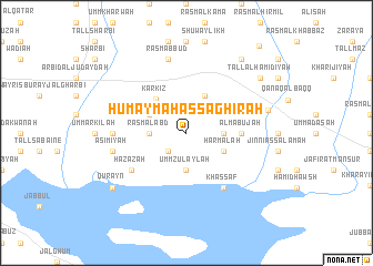 map of Ḩumaymah aş Şaghīrah