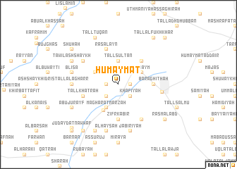 map of Ḩumaymāt