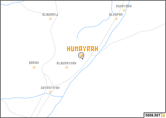 map of Ḩumayrah