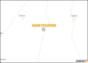 map of Ḩumayr Dirrah