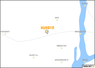 map of Ḩumayr