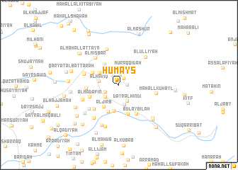 map of Ḩumayş