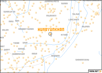 map of Humayūn Khān